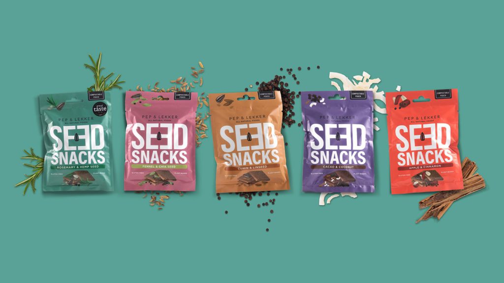 A selection of seed snacks