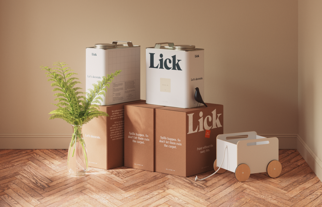 A selection of lick products