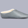 The London charcoal grey slipper side view