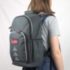 Person wearing Futliit LED backpack