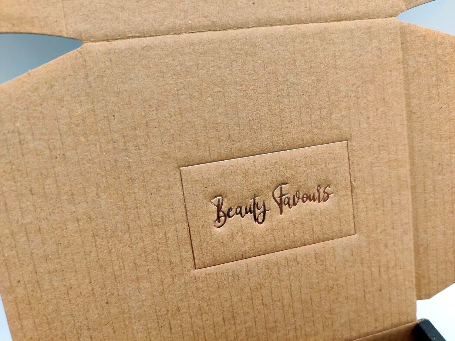 Beauty Favours Postage Box Logo